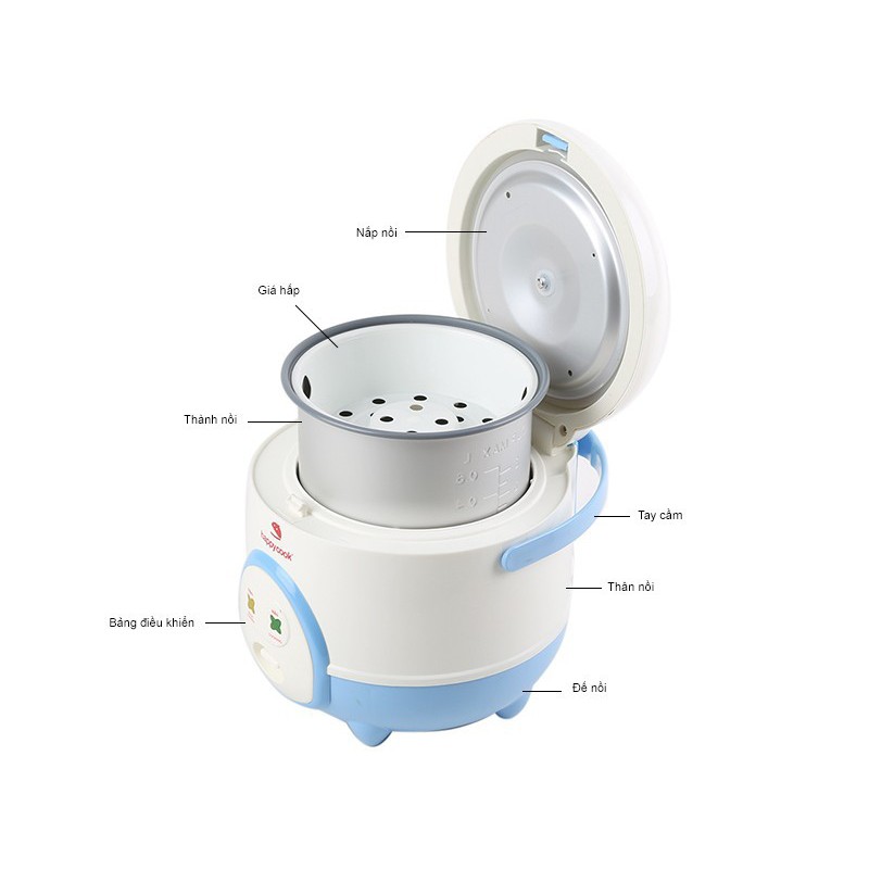 Nồi Cơm Điện Mini Happy Cook (0.6-1.2L) HC-060 - HC-120