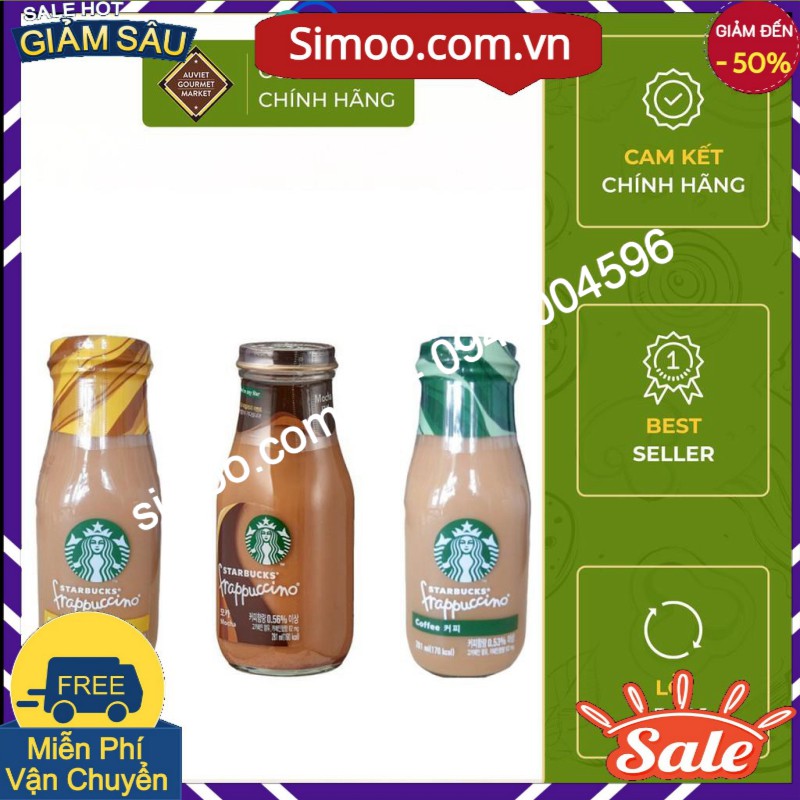 💥 ⚡ Cà phê Starbucks đóng chai 281ml 3 vị 💥 ⚡