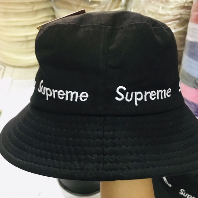 NÓN TAI BÈO - NÓN BUCKET THÊU VÀNH SUPREME