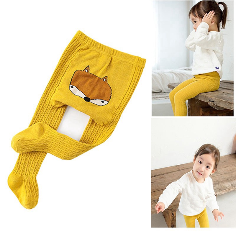 Quần tất cotton hoạt hình thời trang cho bé gái dễ thương