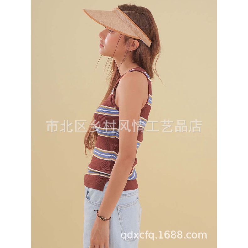Nón Mũ Vành Rộng Hở Đầu Chống Nắng Trang Nhã LT2110