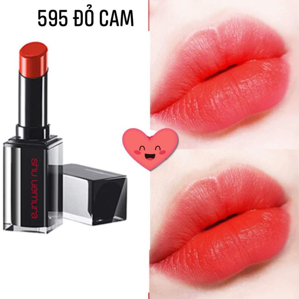 SON SHU UEMURA ROUGE UNLIMITED MATTE 595 (Đủ Bill chính hãng)