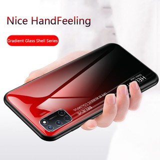 Ốp Điện Thoại Kính Màu Gradient Chống Trầy Cho Oppo A92