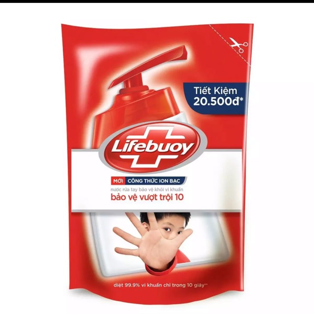 Nước rửa tay Lifebuoy dạng túi lớn tiết kiệm