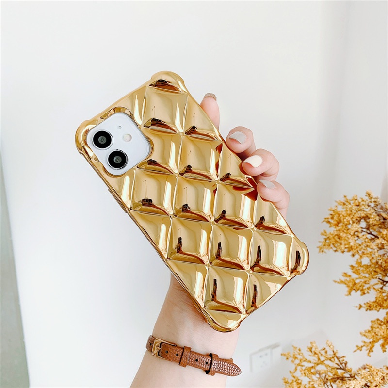 Ốp Điện Thoại Tpu Mềm Họa Tiết Hình Thoi Có Mùi Thơm Cho Iphone  13 preo max 12 Pro Max 11 Pro Max Xs Max Xr X 7 8 Plus 7 Plus