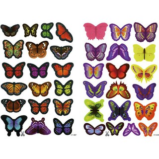 Decal Dán Tường Đàn Bướm 3D
