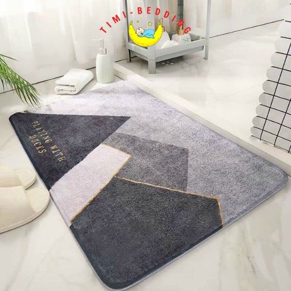 Thảm lau chân chống nước Vintage – Thảm chùi chân thấm nước mẫu mới, hiện đại - Timibedding