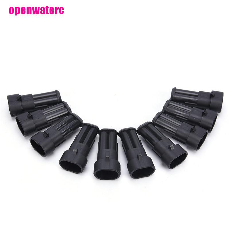 Bộ 10 Đầu Nối Dây Điện 2 Chiều Chống Nước Cho Xe Hơi