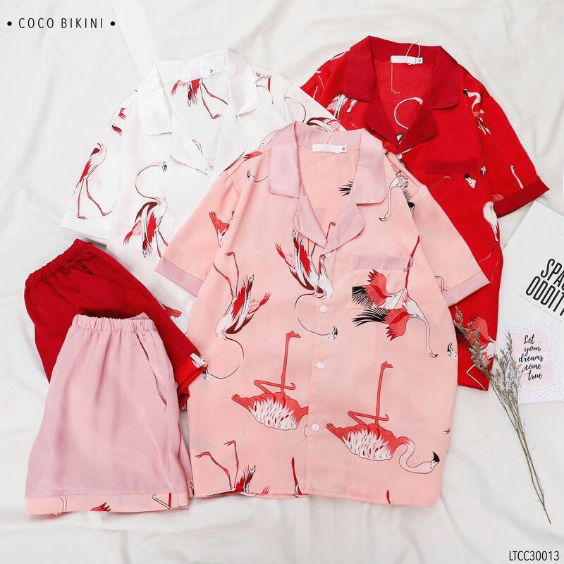 𝑪𝑶𝑪𝑶 𝑩𝑰𝑲𝑰𝑵𝑰 Bộ Đồ Ngủ - Đồ Mặc Nhà Lụa Satin ( LHCC30013 ) | BigBuy360 - bigbuy360.vn