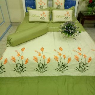 Chăn ga satin set 7 món cao cấp