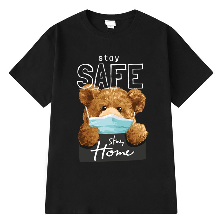 Áo thun in hình gấu drew nhiều mẫu siêu đẹp thời trang unisex tay lỡ phom rộng