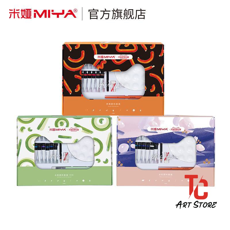 Bộ 13 Món Vẽ Màu Acrylic/ Gouache/ Watercolor Himi Miya – ( MIYA Painting Tool Set )