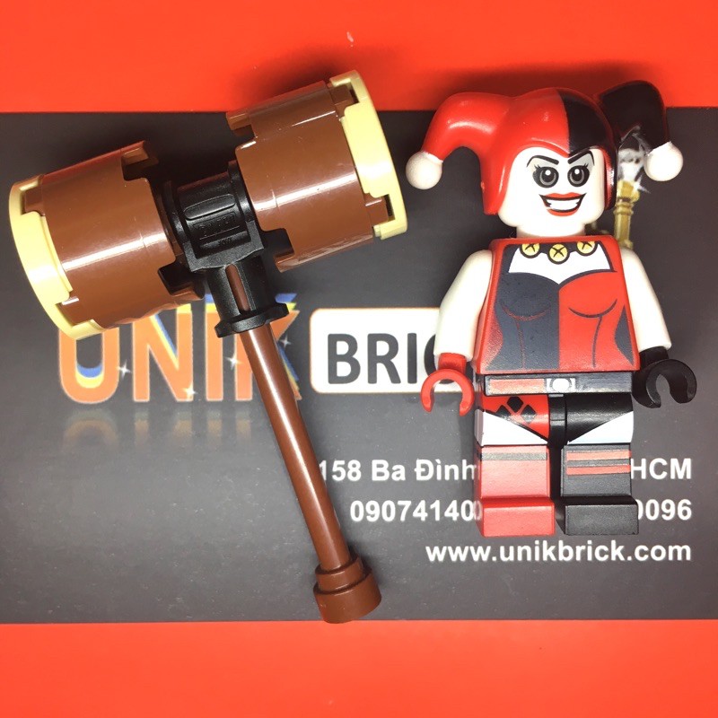 Lego UNIK BRICK Harley Quinn (Mẫu 4) trong Super Heroes Siêu anh hùng chính hãng (như hình).