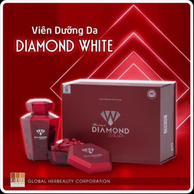 (PHIÊN BẢN 2020) VIÊN UỐNG TRẮNG DA DIAMOND WHITE NGỌC TRINH FULL HỘP 60 VIÊN