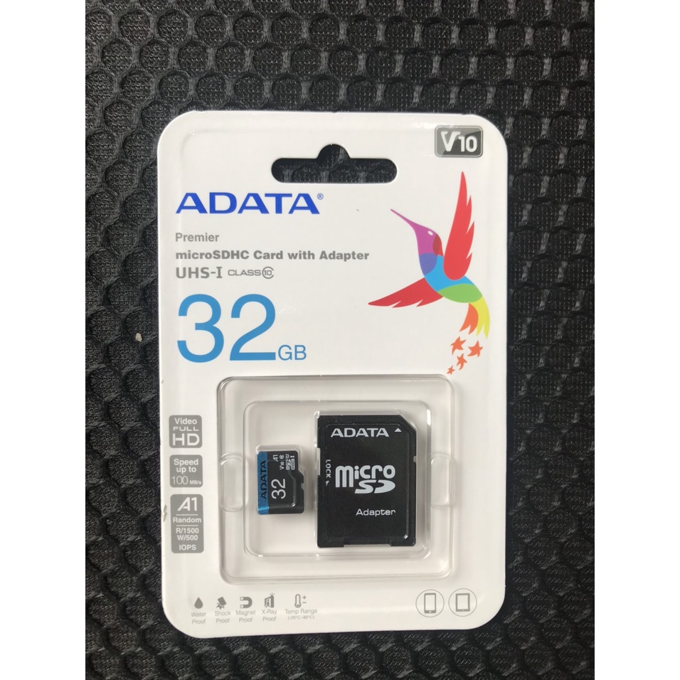 Thẻ nhớ ADATA  32GB UHS-I MICRO SD CLASS10 - Bảo hành 5 năm - Cam kết Chính hãng