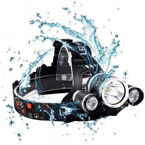 Đèn pin đội đầu 3 bóng siêu sáng chống nước