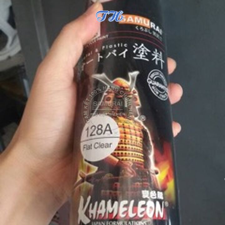 Sơn samurai 128a phủ bóng mờ, sơn xe máy phủ nhám trong mờ - độ bám dính cao