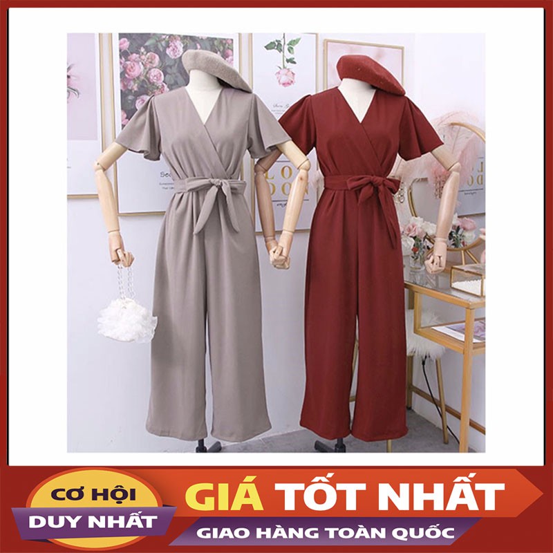 Jumpsuit Nữ Dài Ống Suông Tôn Dáng - Tay Cánh Dơi Thiết Kế Cao Cấp JS08-Violet