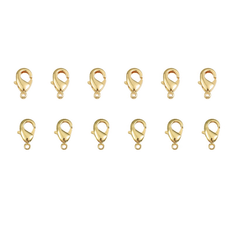 Bộ 10 kẹp càng cua mạ vàng 18k dành cho làm trang sức