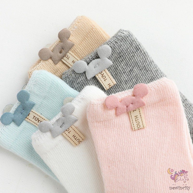 Vớ cotton chống trượt phong cách Hàn Quốc dành cho bé sơ sinh