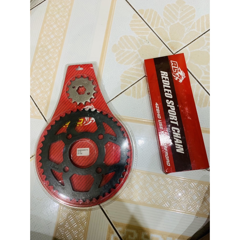 Nhông sên đĩa redleo cho các dòng xe