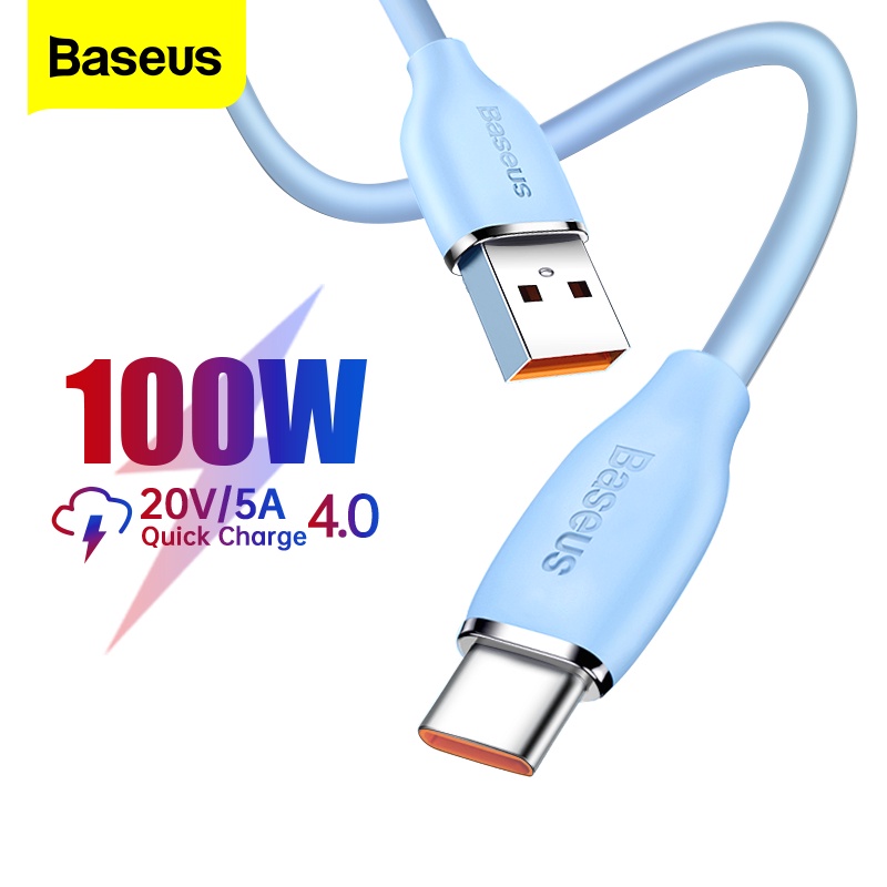 Dây cáp sạc Baseus USB type C 100W cho Xiaomi Samsung