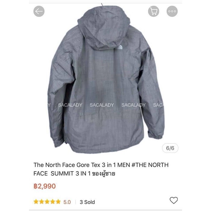 Áo Khoác Nam TNF Xanh Navy Dù Lót Lưới - 2796