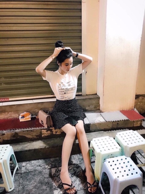 [Mã FAMAYWA giảm 10K đơn 50K] 💃 Chân Váy Nữ Chấm Bi 3 Tầng Dáng Ngắn | BigBuy360 - bigbuy360.vn