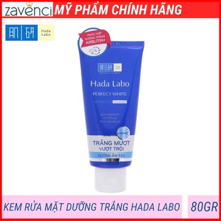 Sữa rửa mặt HADA LABO Perfect White Cleanser dưỡng trắng da hoàn hảo