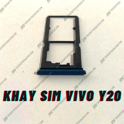 [Mã ELFLASH5 giảm 20K đơn 50K] Khay sim máy Vivo Y20 xanh, đen, trắng