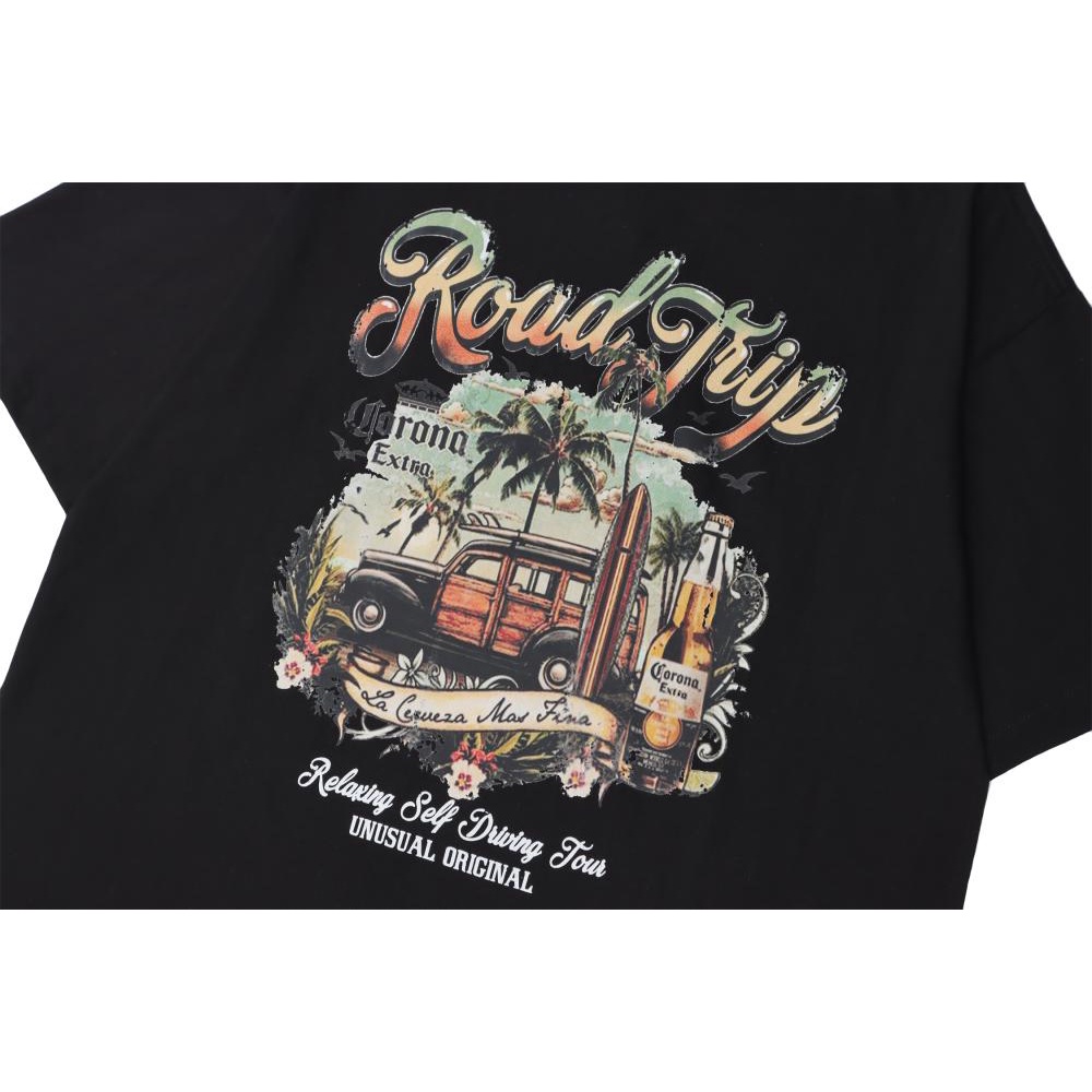 Áo Thun Tay Ngắn Dáng Rộng In Họa Tiết Thời Trang Hàn Quốc Xinh Xắn Cho Nữ