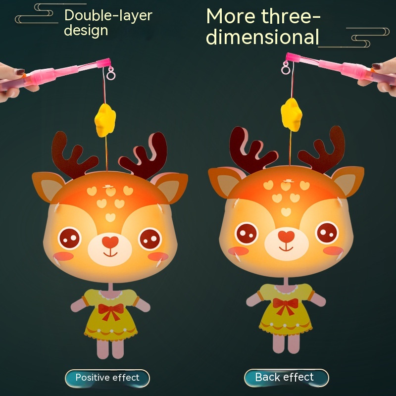 Đèn Lồng Bằng pvc Phát Nhạc Họa Tiết Hoạt Hình Dễ Thương Cho Bé