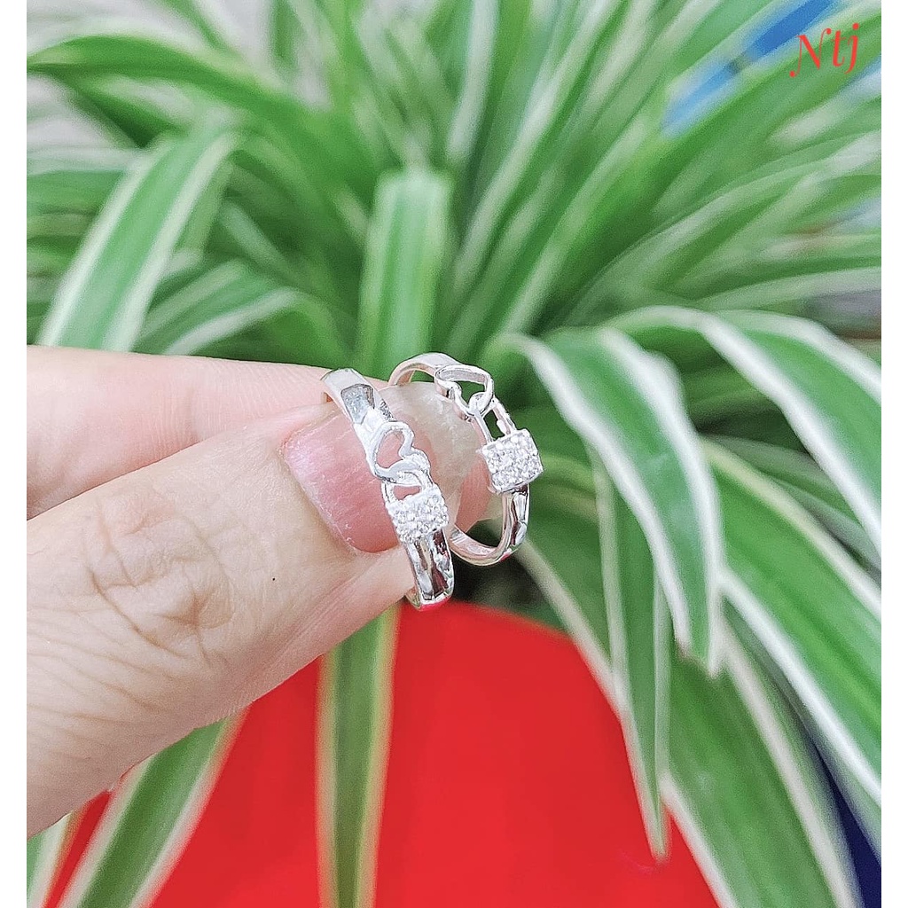 Nhẫn Đôi, Nhẫn Đôi Bạc Nam Nữ (Tặng Kèm Hộp) Cam Kết Chuẩn Bạc Ta Xịn Không Xỉn Màu- TSJC40