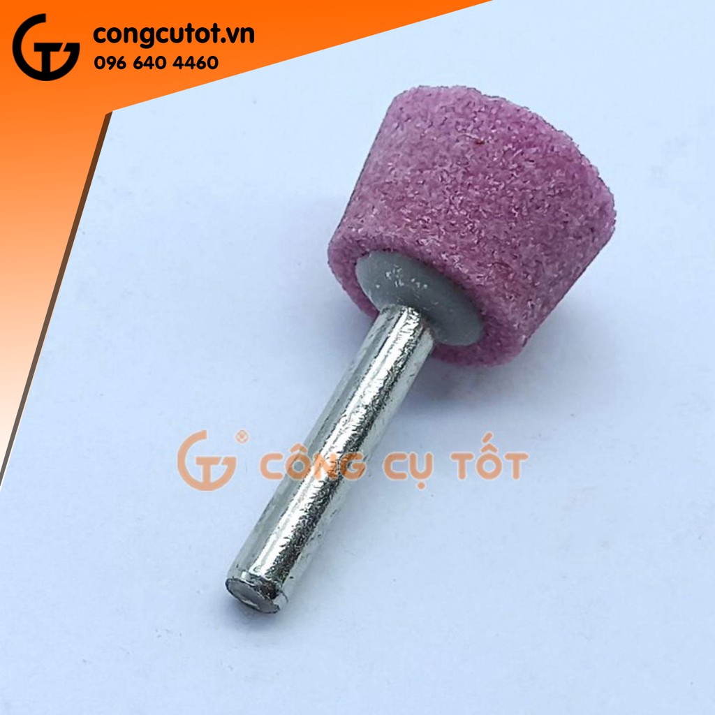 Đầu đá mài đá doa đầu đánh cạnh A32 cốt 6 ly 16 x Φ25mm
