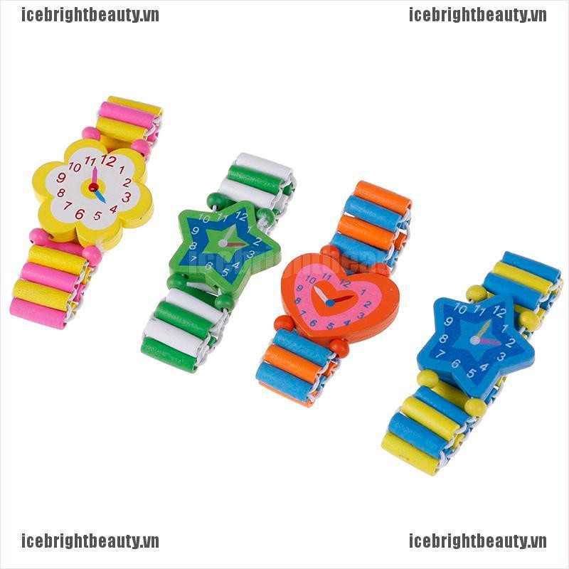 ICE Kids Bracelet Fake Wooden Watch Baby Shower Girl Boy Birthday Party FavorVN