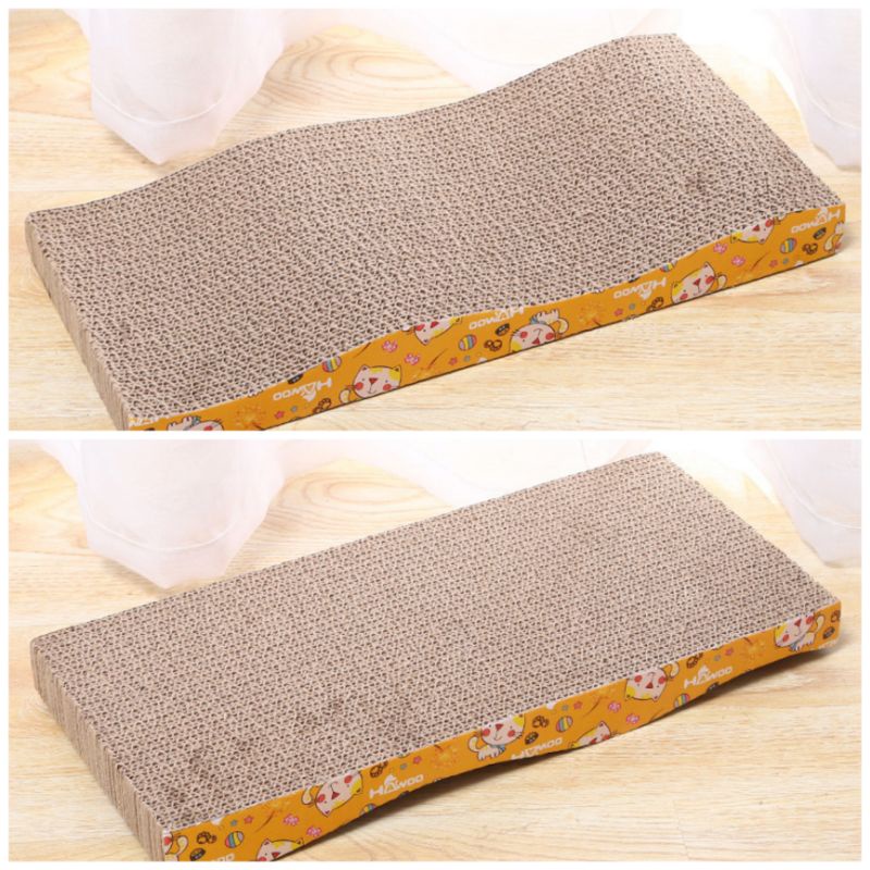 Bàn cào móng sóng cho mèo bằng carton , Đồ chơi cho mèo giảm stress giúp mài và chăm sóc móng NGAUPET