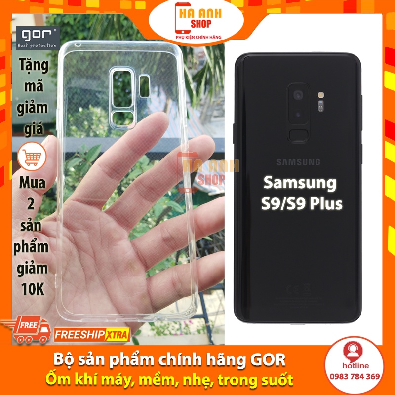Ốp lưng dẻo GOR Samsung S9/ S9 Plus trong suốt, siêu dẻo, siêu mỏng, siêu nhẹ, siêu bền, ôm khít máy