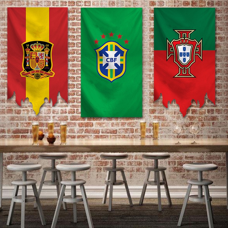 Cờ Các Nước Tham Gia World Cup 2022 Treo Trang Trí Tiệc