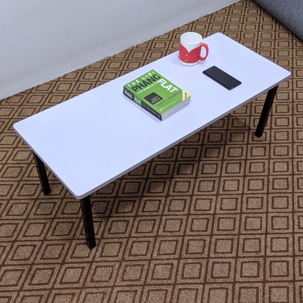 Bàn gỗ 𝐠𝐚̂́𝐩 𝐠𝐨̣𝐧 chân sắt chữ U, dùng để làm việc, bàn ăn, dễ dàng gấp gọn khi kh | BigBuy360 - bigbuy360.vn