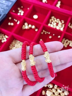 Dây chỉ đỏ mix tỳ hưu 24k