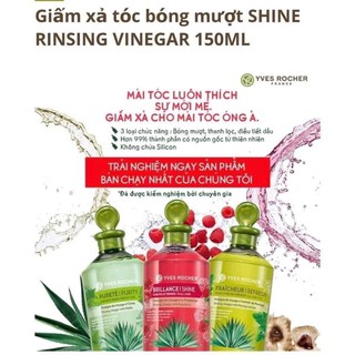 [VỢT SALE AUTH] GIẤM XẢ TÓC YVES ROCHER- CỨU TINH CHO TÓC GẦU VÀ TÓC BẾT DẦU
