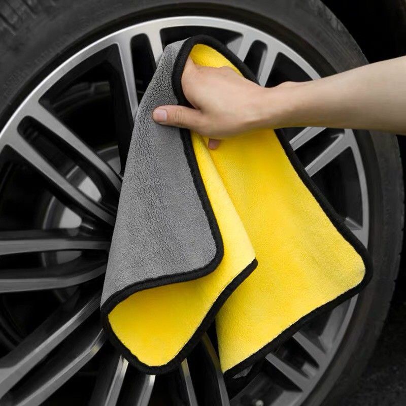 Khăn lau đa năng lau xe MICROFIBER 2 Lớp Cao Cấp | Siêu Thấm Hút | Lau Siêu Sạch!