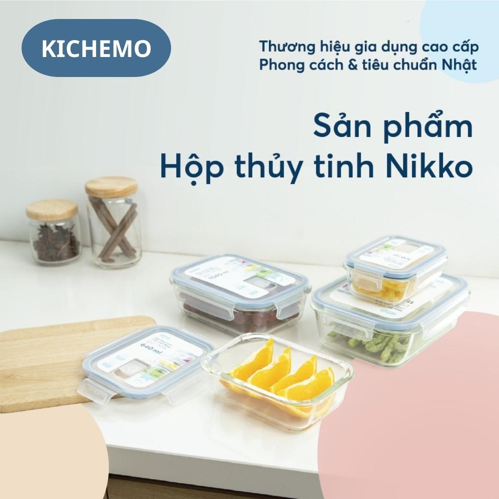 Hộp Thuỷ Tinh Đựng Thức Ăn Nikko Khay Đựng, Bảo Quản Thực Phẩm Cao Cấp