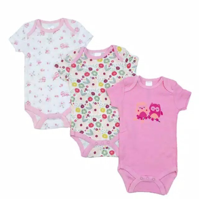 3 Cái Áo Liền Quần Con Cú moif Cho Bé (0-9m)