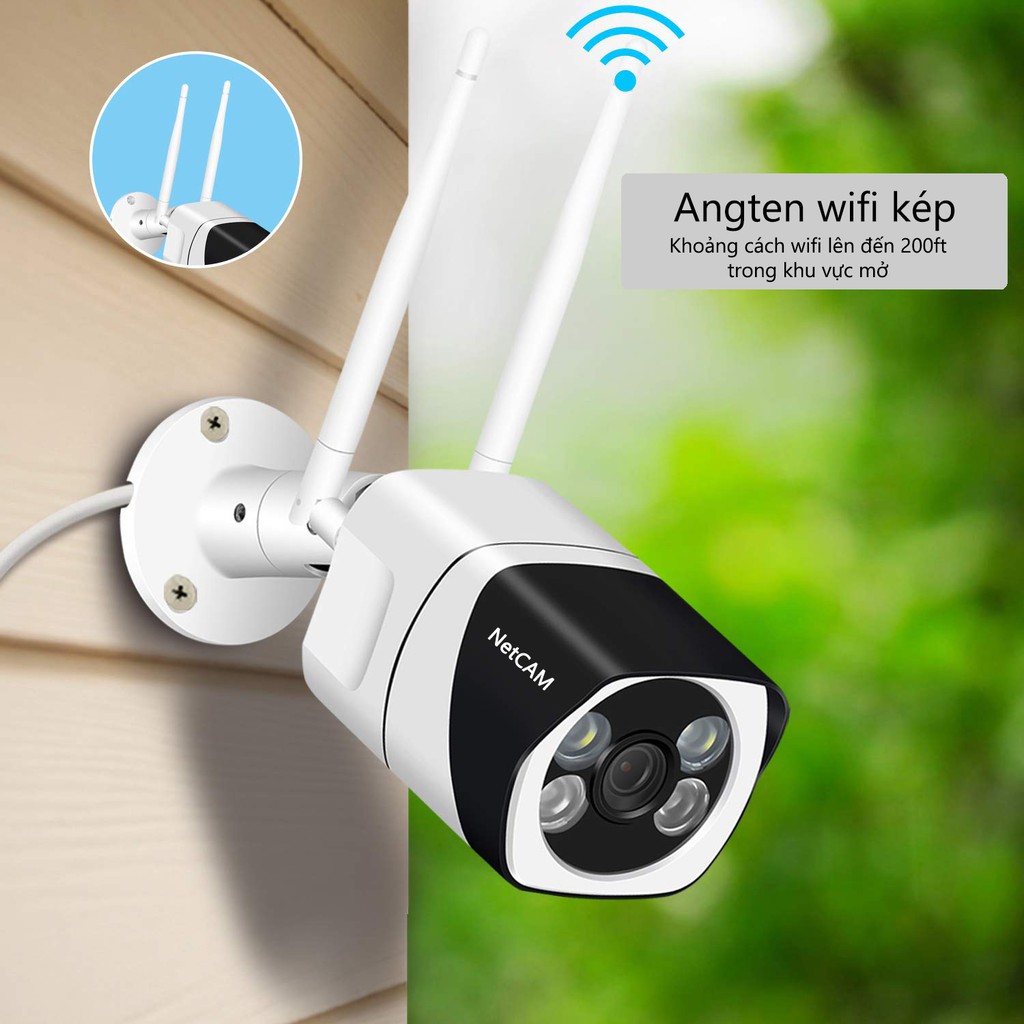 Camera IP Wi-fi Giám Sát Ngoài Trời NetCAM NTL5.0 4MP