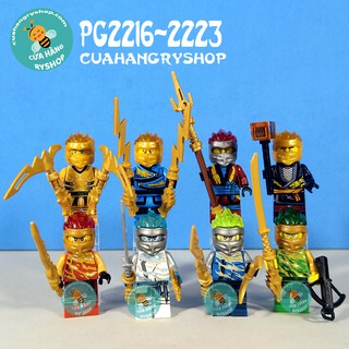 Non Lego - 8 nhân vật Ninjago trong Season 11 hãng POGO - PG2216-2223