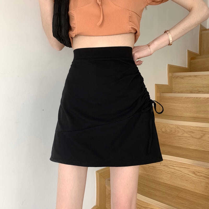 Chân Váy Chữ A Lưng Cao Màu Đen Cho Nữ váy nữ WT-DQ-07