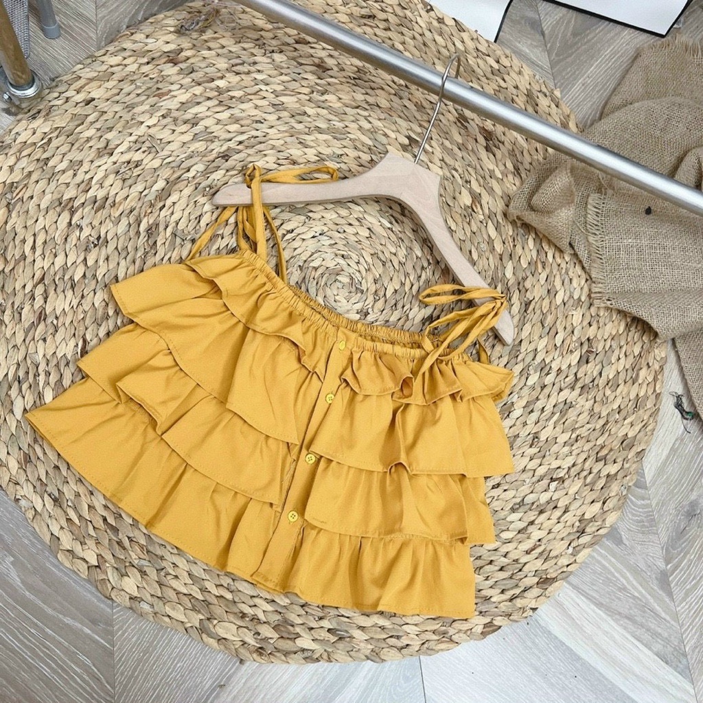 ÁO HAI DÂY XẾP LI BÈO TẦNG SMIDE CLOTHING
