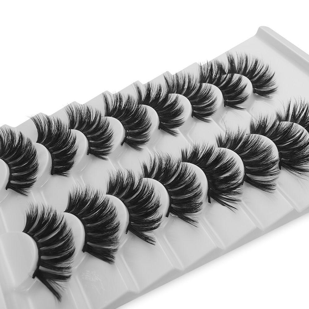 Set 8 Cặp Lông Mi Giả Mi Giả MIH SKONHED Trang Điểm Tự Nhiên