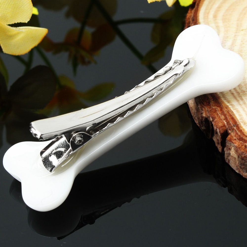 Bộ 2 Kẹp Tóc Hình Khúc Xương Nhiều Màu Dễ Thương Cho Nữ